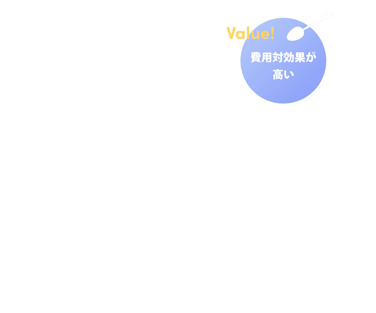 費用対効果が高い